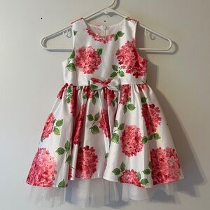 American Princess Pink Hydrangea Puffy Little Girls Dress Size 4T
